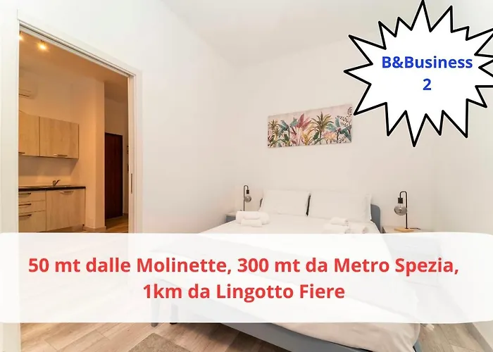2 B&Business Torino - 50 Mt Dalle Molinette, 300 Mt Da Metro Spezia, 1K M Da Lingotto Fiere